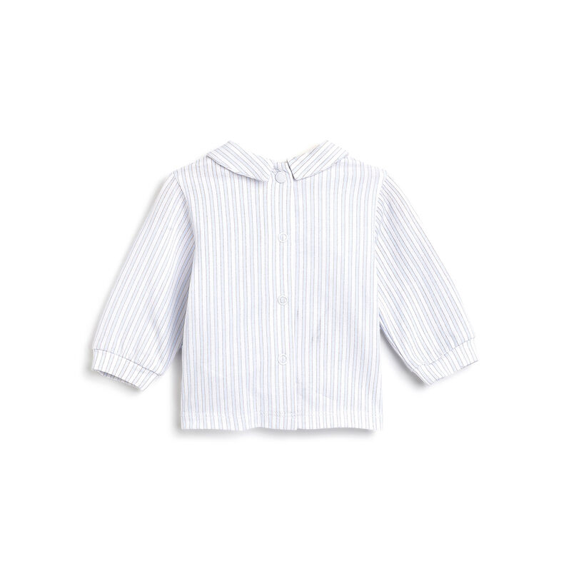 Boys Dark Blue Baby's Smock with Leggings image number 2